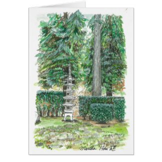 Eine Pagode im japanischen Garten