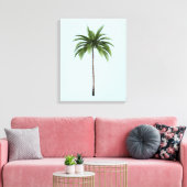 Eine Palme Tree Tropical Beach Sommer Farbe Leinwanddruck (Insitu (Wohnzimmer))