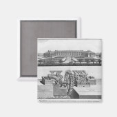 Eine Papiermühle Magnet (Vorderseite/Rückseite)