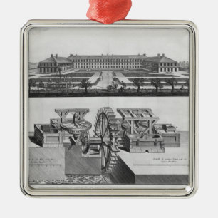 Eine Papiermühle Silbernes Ornament