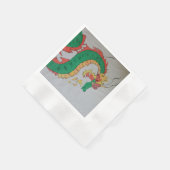 Eine Papierserviette für Drachen (Ecke)