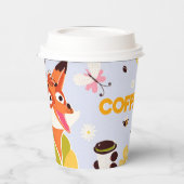 eine Papiertasse mit Fuchs Pappbecher (Links)