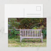 Eine Parkbank Postkarte (Vorne/Hinten)