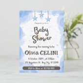 Eine Partie Freude: Watercolor Baby Shower Einladu Einladung (Stehend Vorderseite)