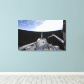 Eine partielle Ansicht des Tranquility-Knotens Leinwanddruck (Insitu (Holzboden))