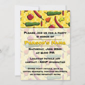 Eine Party Einladung der Paprikaschoten der Welt d (Vorderseite)