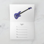 Eine Party Einladung mit einer Mädchenband (Innenseite)