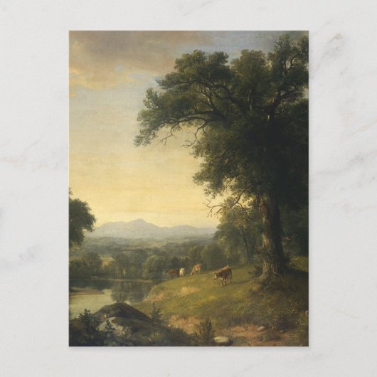 Eine Pastoralszene von Asher Brown Durand Postkarte (Vorderseite)