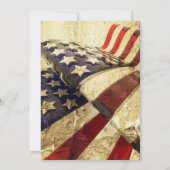 Eine Patriotische Save the Date-Flachkarte Date (Rückseite)