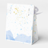 Eine Pause der Freude: Watercolor Baby Shower Geschenkschachtel (Rückseite)