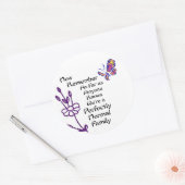 Eine perfekt normale Familie Runder Aufkleber (Umschlag)