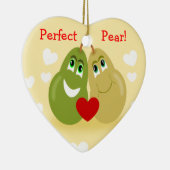 Eine perfekte Birne verbindet personalisierte Keramik Ornament (Rechts)