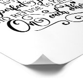 Eine perfekte Ehe ist nur zwei unperfekte Menschen Poster (Ecke)