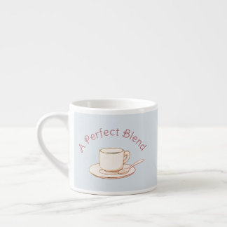 Eine perfekte Mischung Elegante Creme-Kaffeetasse Espressotasse