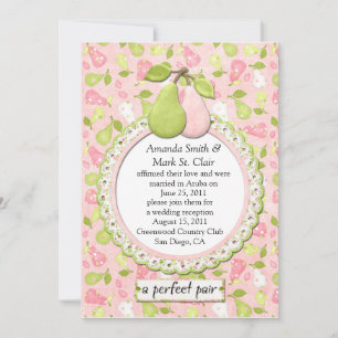 Eine perfekte Paarpost Hochzeit Einladung