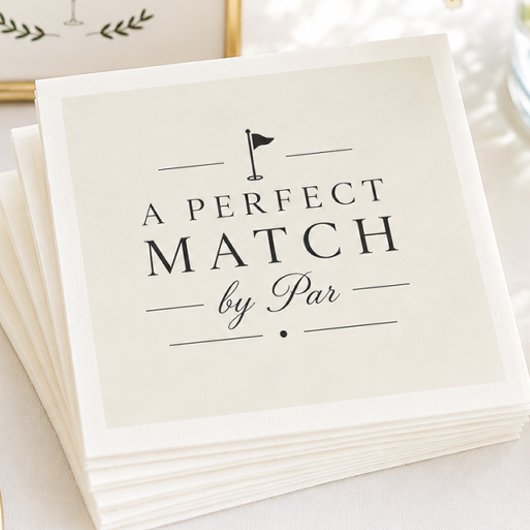 Eine perfekte Partie von Par Wedding Serviette