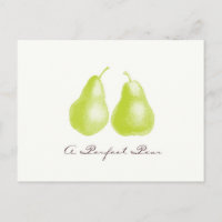 Eine perfekte Pear Postkarte