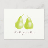 Eine perfekte Pear Postkarte (Vorderseite)