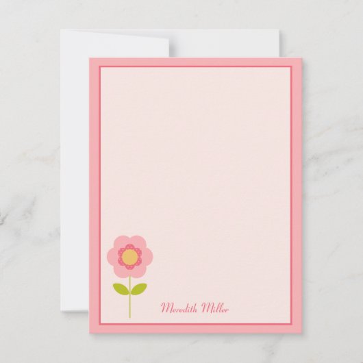 Eine perfekte Stem Flat Dankeschön Karte (Vorderseite)