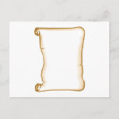 Eine Pergament-Rolle Postkarte (Vorderseite)