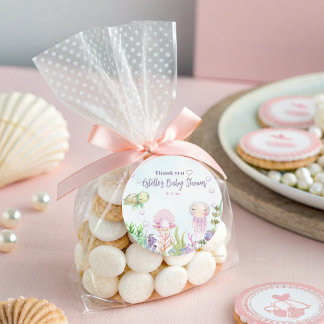 Eine Perle ist auf dem Weg Babyaufkleber Runder Aufkleber