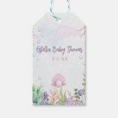 Eine Perle ist auf dem Weg zum Baby-Duschgeschenk- Geschenkanhänger (Vorderseite)