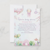 Eine Perle ist unterwegs - unter der Meeresschutzd Dankeskarte (Vorderseite)