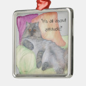 Eine persische Katze mit Haltung Ornament Aus Metall (Links)