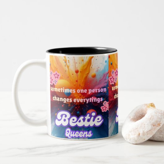eine Person ändert alles Tasse (Mit Donut)