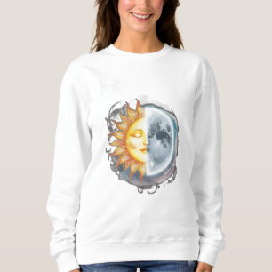 Eine Person, die auf einem Seil zwischen Planeten Sweatshirt