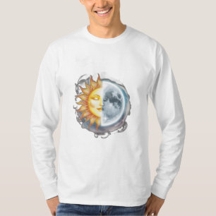 Eine Person, die auf einem Seil zwischen Planeten T-Shirt