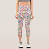 Eine Person, die farbenfrohe gemusterte Leggings t (Vorderseite)