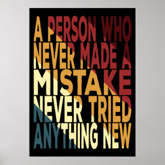 Eine Person, die nie einen Fehler gemacht hat Poster