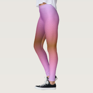 Eine Person, die rosa Ombre-Leggings trägt Leggings