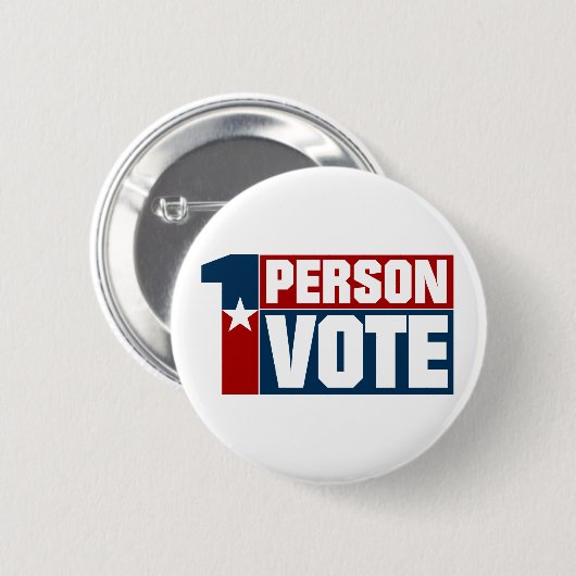 Eine Person - eine Wahl Button (Vorne & Hinten)