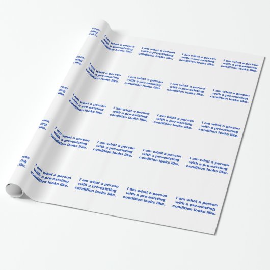 Eine Person mit vorbestehendem Zustand Geschenkpapier (Ungerollt)