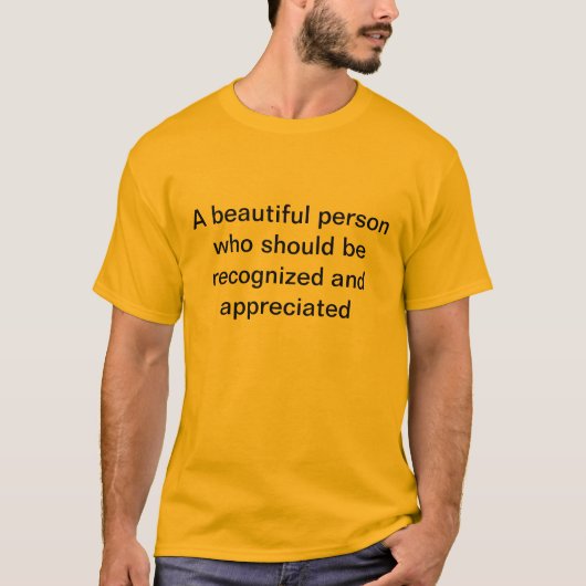 eine Person T-Shirt (Vorderseite)