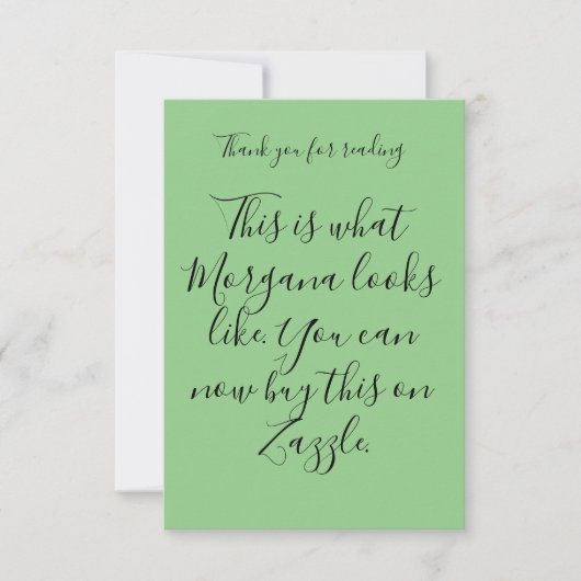 Eine Personalisierte Dankeskarte (Vorderseite)