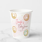 Eine personalisierte Donut-Papiertasse Pappbecher (Vorderseite)