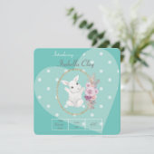 EINE PERSONALISIERTE GEBURTSKARTE (Stehend Vorderseite)