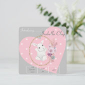 EINE PERSONALISIERTE GEBURTSKARTE (Stehend Vorderseite)