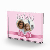 Eine personalisierte Herzvorlage - Schwestern Fotoblock (Rechts)