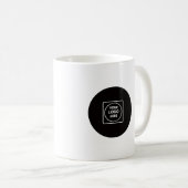 Eine personalisierte Kaffeetasse mit Logo für Unte (VorderseiteRechts)