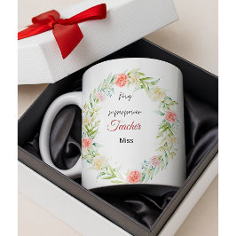 Eine personalisierte meine Supermachtlehrerin Miss Kaffeetasse