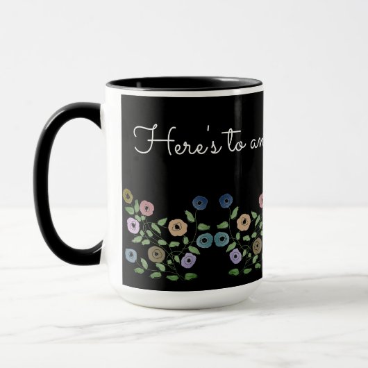 Eine Personalisierte Tasse mit Schwarz (Links)