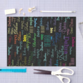 eine personalisierte und farbenfrohe seidenpapier (Handwerk)