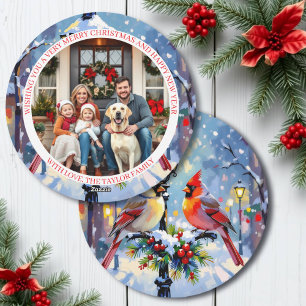 Eine personalisierte Weihnachtsfoto-Vorlage für Ka Feiertagskarte