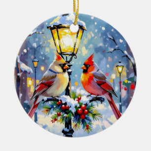 Eine personalisierte Weihnachtsfoto-Vorlage für Ka Keramik Ornament