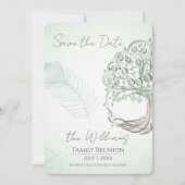 Eine personalisierte Wiedersehen-Familienbaum Einladung (Vorderseite)