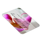 Eine persönliche Hochzeit mit weißer Orchidee Magnet (Rechte Seite)